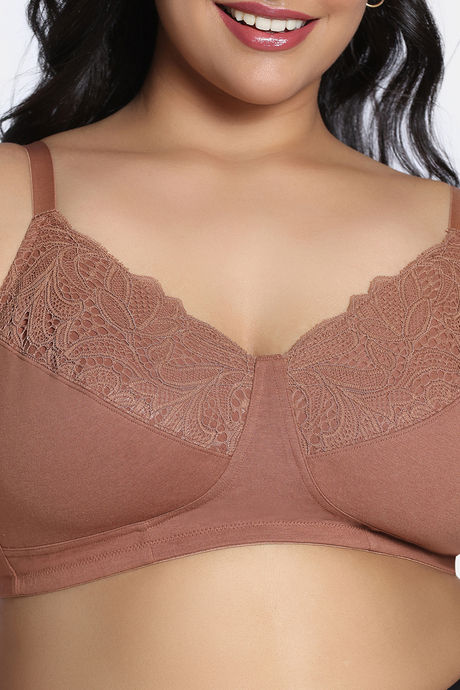 Zivame True Curv Beautilful Basics Double Layered Non Wired Full Coverage Super Support Bra - Argan Oil — image 4